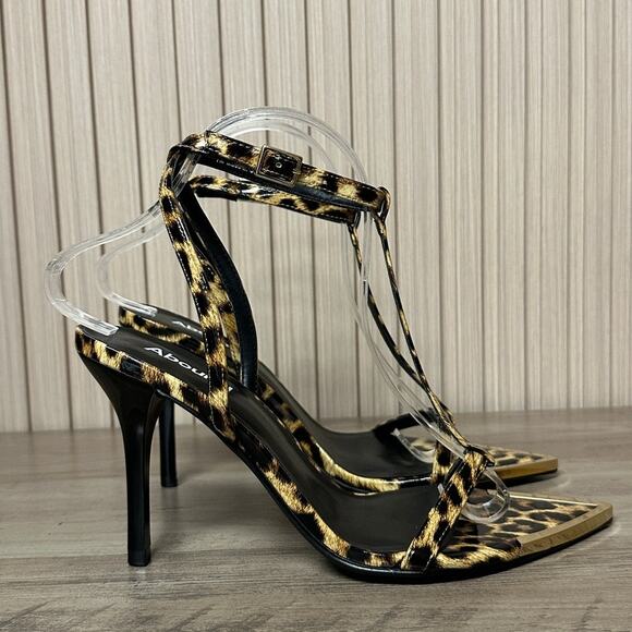 Abound Women’s Lola Spike Heel Sandals Animal Print Size 7M - Picture 1 of 10